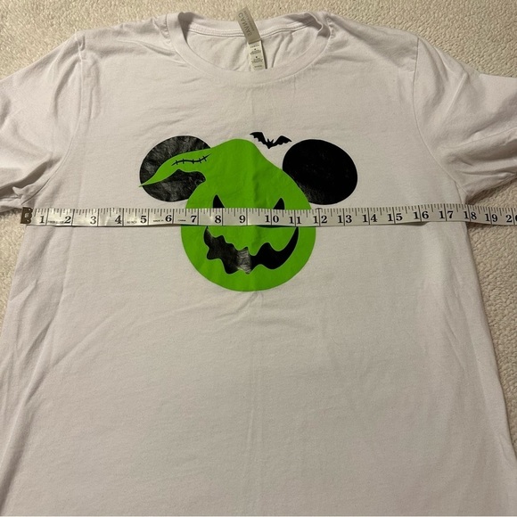 Oogie Boogie Mickey Mouse White Short Sleeve Tee Shirt Bella Canvas - Picture 7 of 9